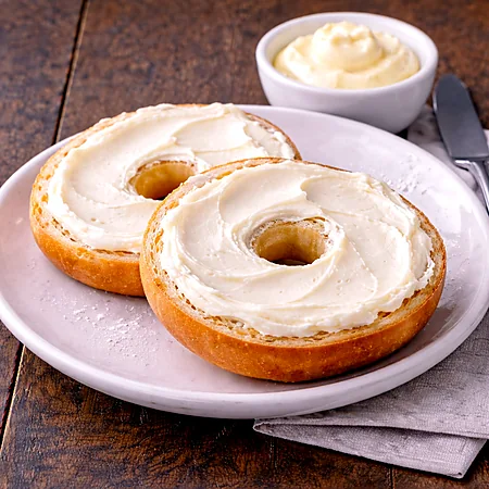 Bagel with Cream Cheese at Ally’s Comfort Café in Davie, FL