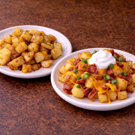 Home Fries and Loaded Home Fries at Ally’s Comfort Café in Davie, FL