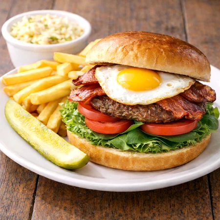 Sunny Side Burger at Ally’s Comfort Café in Davie, FL