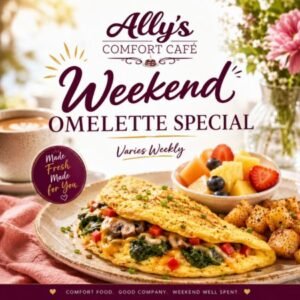 Italian Sausage, Roasted Red Pepper & Mozzarella Cheese Omelette